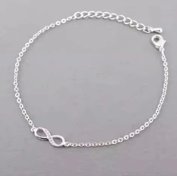Silver Infinity Bracelet - Picture 5 of 5